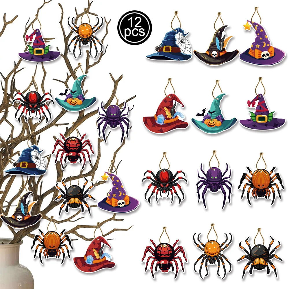 JupiGlow Halloween Paper Tree Ornaments