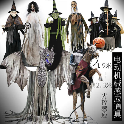 Halloween Haunted House Large Decorative Props Electric Machinery Nightclub Decorations
