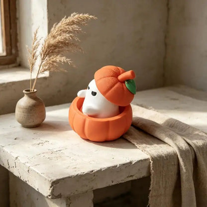 Halloween Pumpkin Ghost Decorative Ornament Desktop Decoration Funny 3d Printed Figurine For Festival Decoration