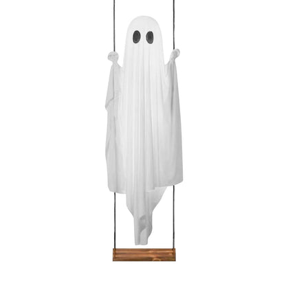 JupiGlow White Ghost Swing with Decorative String Light