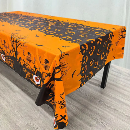 JupiGlow Polyester Halloween Tablecloth