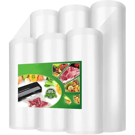Vacuum Sealer Bags Set Fresh World Food Storage Solution Meal Prep Cooking Preservation Kitchen Essentials for Home Cooks