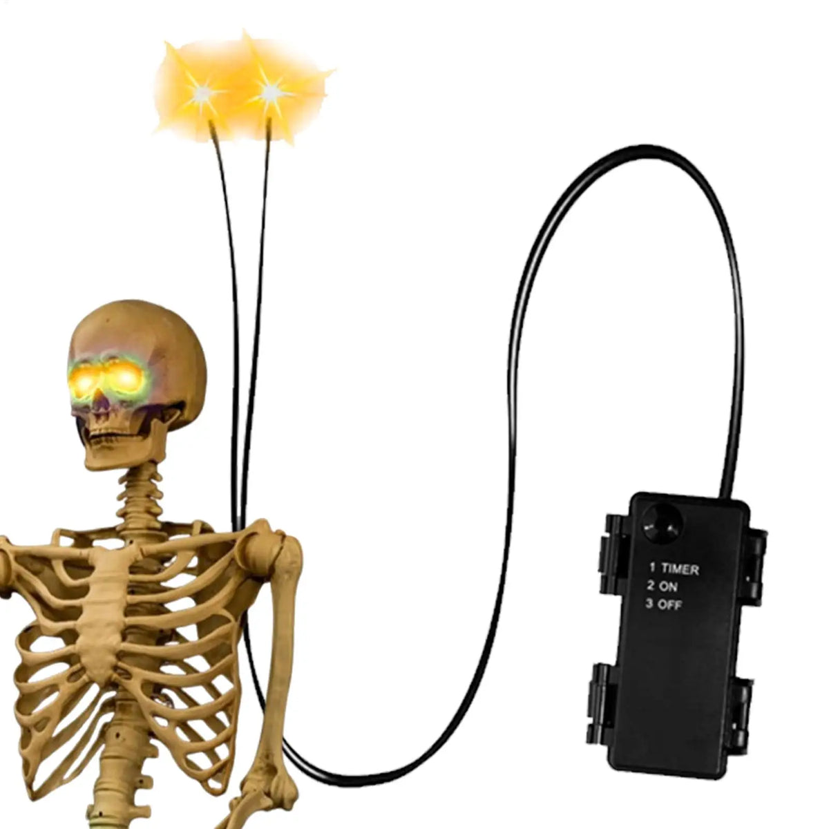 JupiGlow LED Glowing Eyes Halloween Prop with Timer