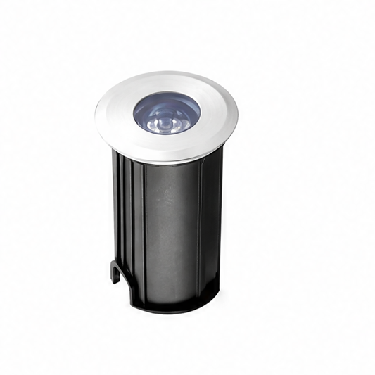 JupiGlow Recessed LED Deck Light, Outdoor Waterproof Aluminum Ground Lamp, 1W/3W/5W, AC85–265V or DC12V, 3000K–6000K