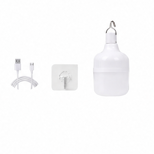 JupiGlow USB Rechargeable LED Camping Lantern, Hanging Hook, High, Low and Flash Modes, Portable Outdoor Emergency Light