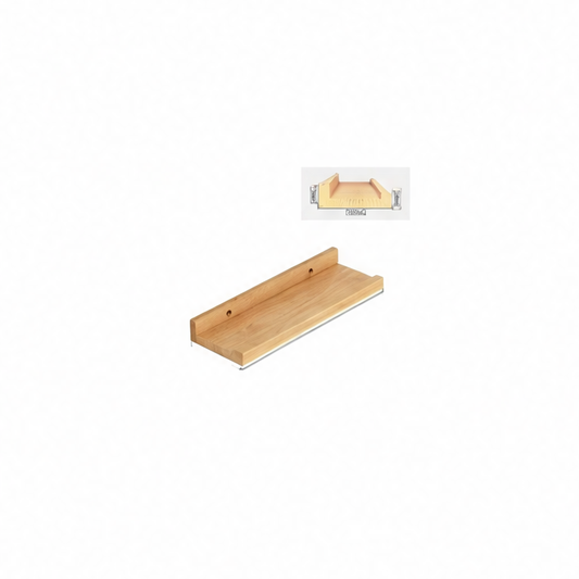 JupiGlow Wood Floating Picture Ledge, Wall-Mounted Display Shelf for Photos, Books and Home Décor, 30 x 12 cm or 30 x 15 cm