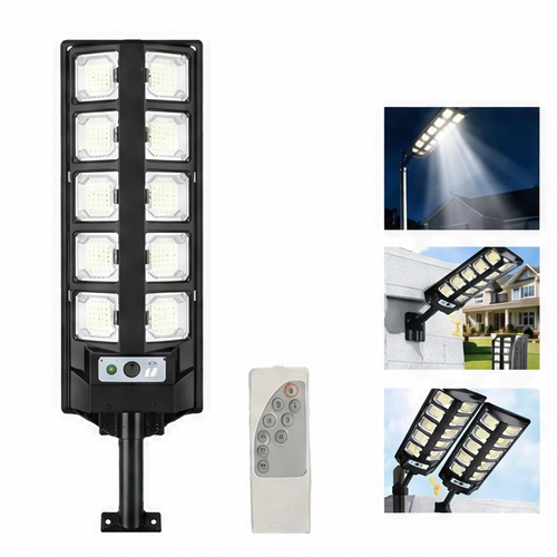 JupiGlow Solar Fence Light, Remote-Controlled Dimmable LED Outdoor Wall Lamp, ABS Solar-Powered Garden and Yard Security Lighting