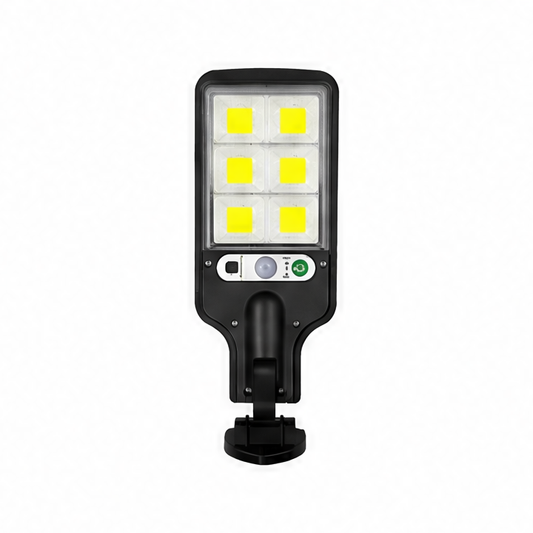 JupiGlow Solar Motion Sensor Wall Light, COB LED, 3 Modes, 270° Detection, 5 m Range, Remote Control for Patio Garden