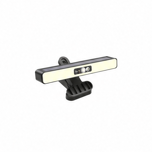 JupiGlow Clip-On Solar Motion Light, 36-LED Outdoor Fence Light, Touch Control, Dimmable, ABS, White or Warm Light