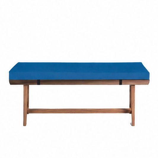 JupiGlow Waterproof Bench Cushion, 3cm PE Foam Seat Pad, Removable Washable Cover with Buckle, Custom Lengths for Indoor and Outdoor
