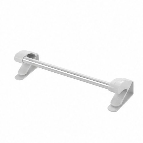 JupiGlow Over-Door Towel Rack, Contemporary Stainless Steel Single Bar, Assembly Design in S or L for Bathroom and Kitchen