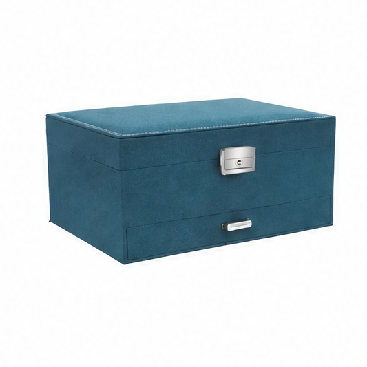 JupiGlow Green Jewelry Box Organizer, Jewelry Packaging and Display Case for a Refined Dressing Table Accent