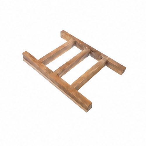 JupiGlow Wooden Towel Ladder Rack, Rustic Countertop Tea Towel Holder, Compact Bathroom or Kitchen Storage, 35 × 23.8 × 3.3 cm, Brown or Black