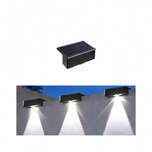 JupiGlow Solar Deck Lights, Waterproof LED Fence and Wall Lights, Warm White or Cool White, 1 to 6 Pack Options for Patio
