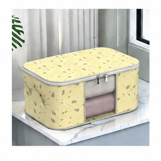 JupiGlow Foldable Quilt Storage Bag, Non-Woven Fabric Waterproof Moisture-Proof Clothes Organizer, 1–5 Piece Sets in Small or Big Sizes