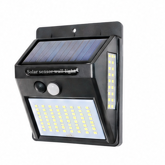 JupiGlow Solar Motion Sensor Wall Light, 100 LED-Style Outdoor Lamp, 3 Modes, 160lm, 120° Sensor, 1–6 Pack