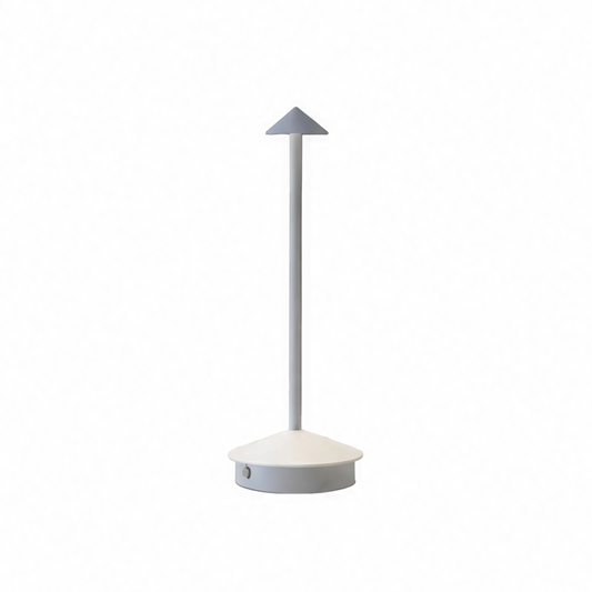 JupiGlow Rechargeable LED Table Lamp, 3 Brightness Levels, Cordless Aluminum Design, 5V Battery Night Light for Bedroom or Desk