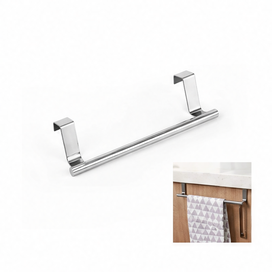 JupiGlow Over Door Towel Rack, Stainless Steel Hanging Bar in 23 cm or 36 cm Lengths, 1, 2, 3 or 5 Piece Options