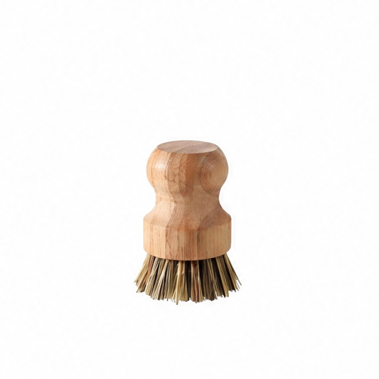 JupiGlow Wooden Dish Brush, Natural Sisal and Coconut Fiber Kitchen Scrubber for Dishes, Countertops and Zero-Waste Cleaning