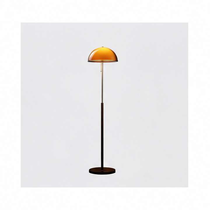 JupiGlow Modern Floor Lamp with Acrylic Shade, E27 Bulb, AC Power, Button Switch and Warm, White or Natural Light Options
