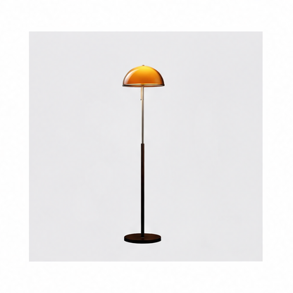 JupiGlow Modern Floor Lamp with Acrylic Shade, E27 Bulb, AC Power, Button Switch and Warm, White or Natural Light Options