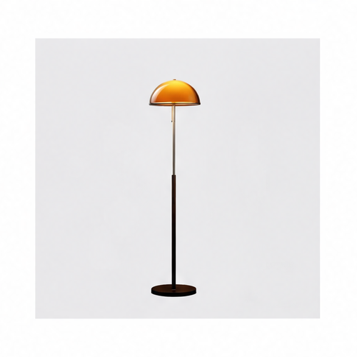 JupiGlow Modern Floor Lamp with Acrylic Shade, E27 Bulb, AC Power, Button Switch and Warm, White or Natural Light Options