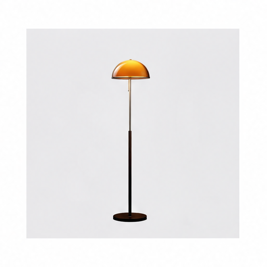 JupiGlow Modern Floor Lamp with Acrylic Shade, E27 Bulb, AC Power, Button Switch and Warm, White or Natural Light Options