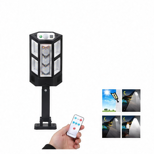 JupiGlow Outdoor Solar Security Light, Waterproof Motion Sensor LED Lamp, 3 Lighting Modes for Garden Paths and Outdoor Areas
