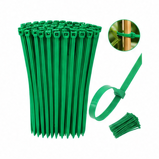 JupiGlow Adjustable Plant Support Clips, Reusable Plastic Ties for Vines, Tomatoes, Seedlings and Garden Climbing Plants
