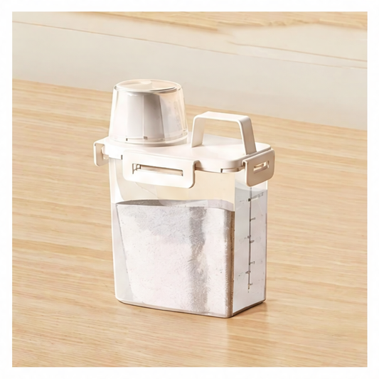 JupiGlow Rice Storage Container, Sealed 1.5L or 2.0L Food Storage Box, Measured Plastic Grain and Flour Keeper with Lid