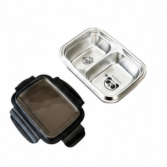 JupiGlow Stainless Steel Leakproof Lunch Box, Rectangular Reusable Bento Food Container, 550ml to 1500ml Styles for School, Work and Picnics
