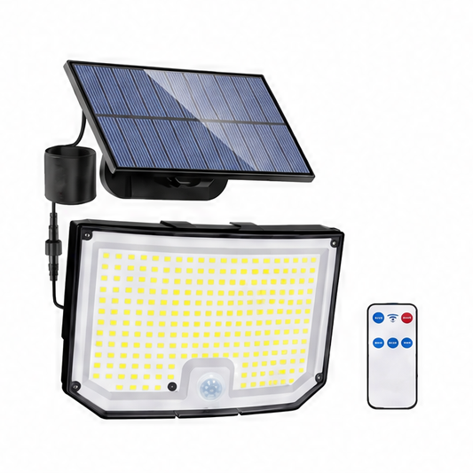 JupiGlow Solar Motion Light, 238LED, 328LED, or 348LED Models, 1PC or 2PCS, Dimmable