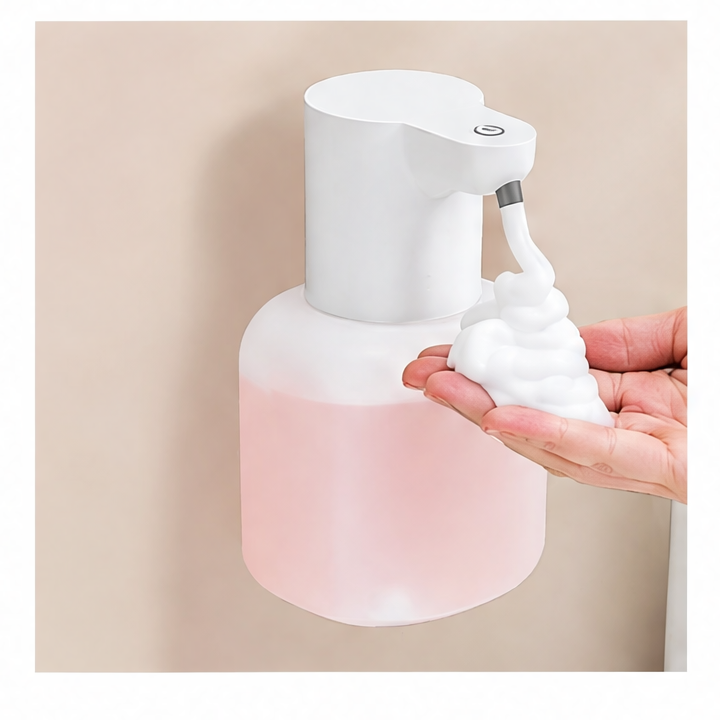 JupiGlow Automatic Foam Soap Dispenser, 500 ml Wall-Mounted Sensor Hand Washer, Lithium-Battery Powered, Multiple Models