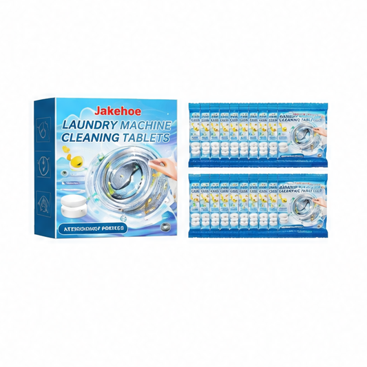 JupiGlow Washing Machine Cleaner Tablets, Effervescent Deep-Clean Formula for Odors, Dirt and Residue, Suitable for Top- and Front-Load Models