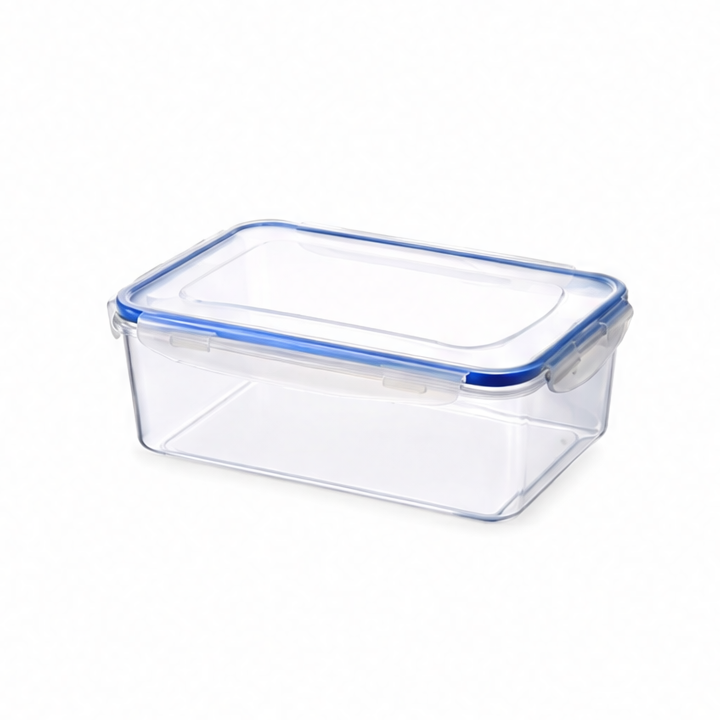 JupiGlow Stackable Food Storage Container, Clear Plastic Refrigerator Organizer with Lid, 550ml to 2200ml Options