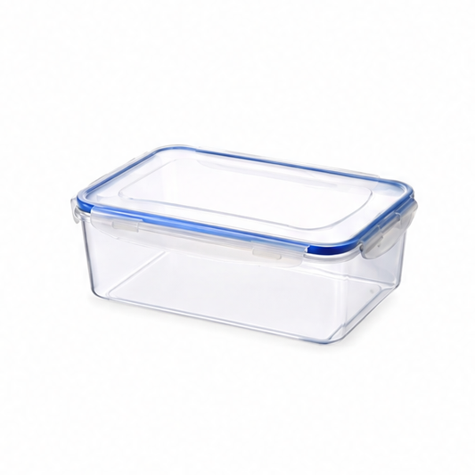 JupiGlow Stackable Food Storage Container, Clear Plastic Refrigerator Organizer with Lid, 550ml to 2200ml Options