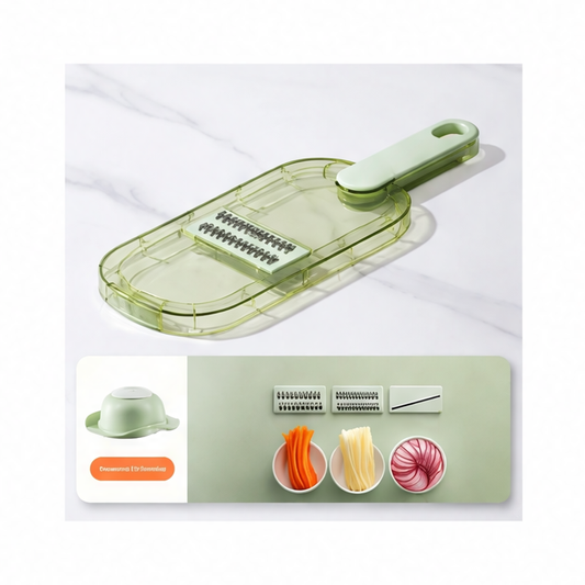 JupiGlow Adjustable Mandoline Vegetable Cutter Set, Stainless Steel Slicer and Shredder for Potato, Carrot, Tomato and Cucumber