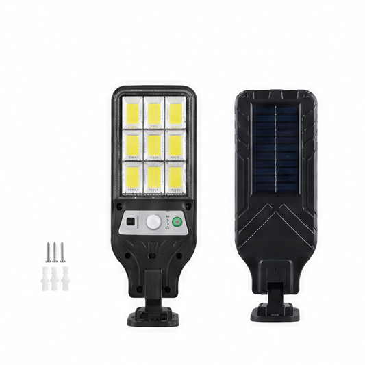 JupiGlow Solar Outdoor Spotlights, Remote-Controlled LED Motion Sensor Garden Lights with ABS Body, Four Sizes and Wide-Area Illumination