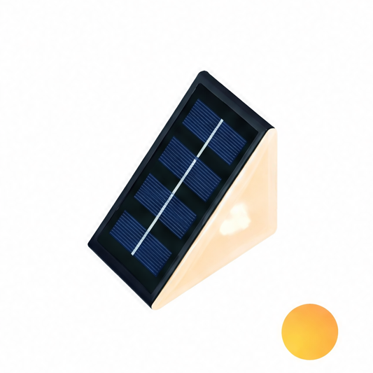 JupiGlow Solar Porch Light, Outdoor LED Step Light with Automatic Dusk-to-Dawn Sensor, IP67 Waterproof, Warm White, White or RGB