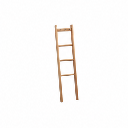 JupiGlow Beechwood Towel Ladder Rack, Reusable Leaning Blanket Holder and Quilt Display for Bathroom, Bedroom or Living Room