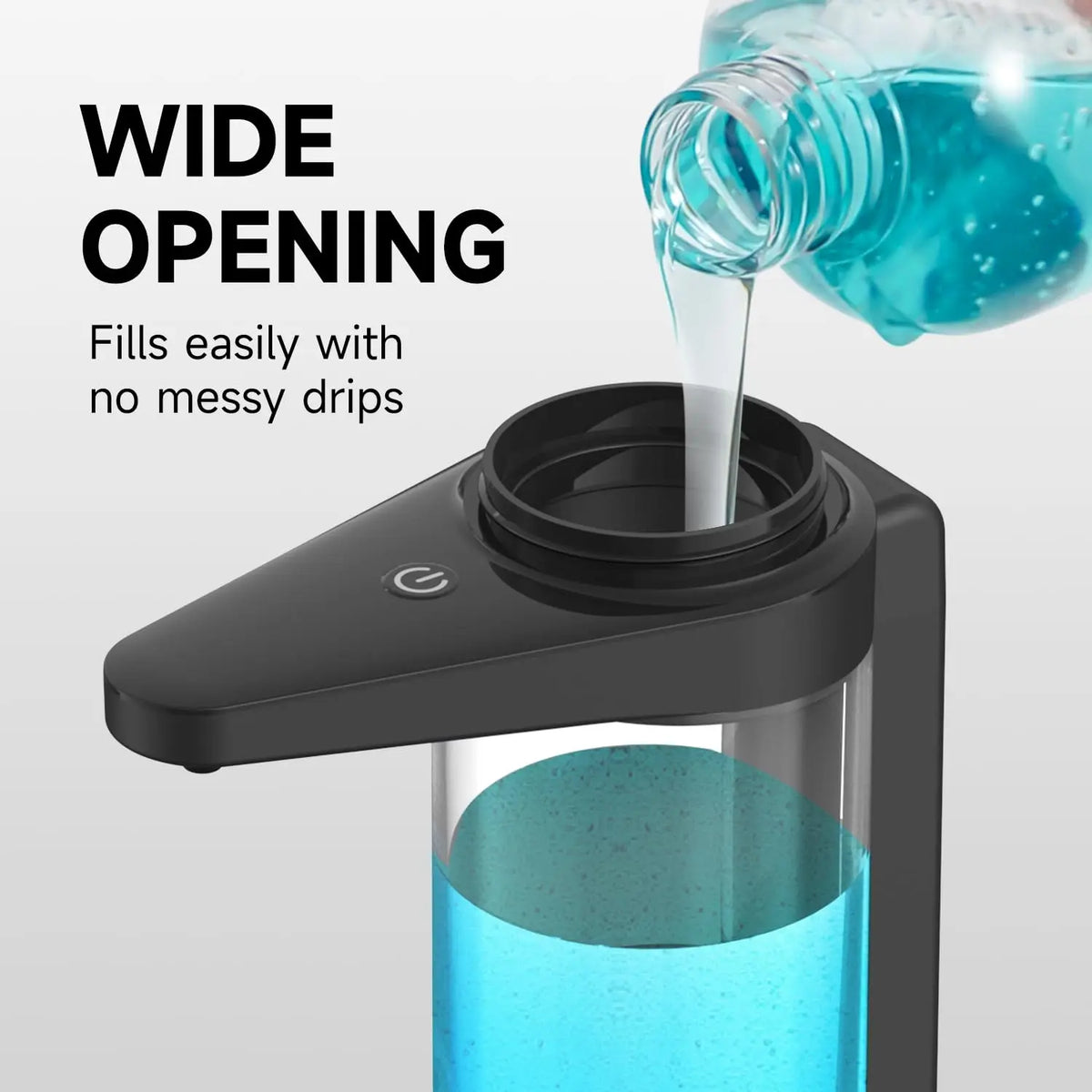 Automatic Liquid Soap Dispenser, 500 ml Rechargeable Battery, 5-Level Volume Control, Countertop or Wall Mounted Kitchen - product view 5