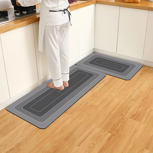 Waterproof Kitchen Floor Mat, Anti-Slip Printed Polyester with Rubber Backing, 40x60cm, 50x80cm or 50x160cm - product view 1