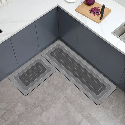 Waterproof Kitchen Floor Mat, Anti-Slip Printed Polyester with Rubber Backing, 40x60cm, 50x80cm or 50x160cm - product view 3