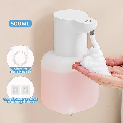 Automatic Foam Soap Dispenser, 500 ml Wall-Mounted Sensor Hand Washer, Lithium-Battery Powered, Multiple Models - product view 1