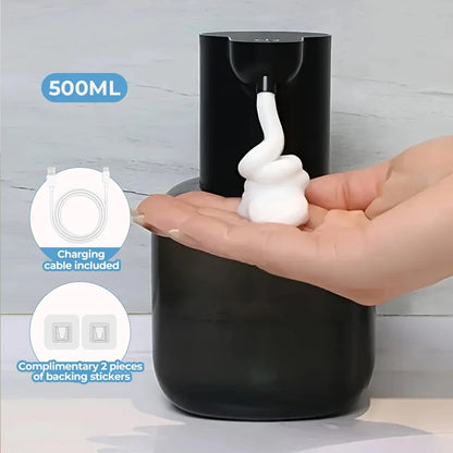 Automatic Foam Soap Dispenser, 500 ml Wall-Mounted Sensor Hand Washer, Lithium-Battery Powered, Multiple Models - product view 4