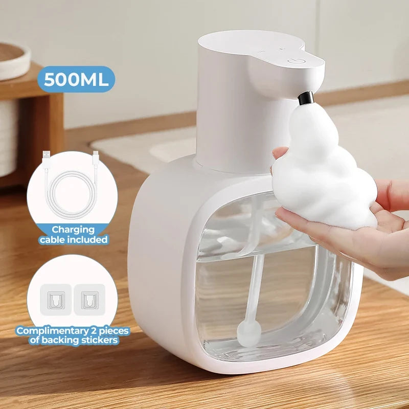 Automatic Foam Soap Dispenser, 500 ml Wall-Mounted Sensor Hand Washer, Lithium-Battery Powered, Multiple Models - product view 5