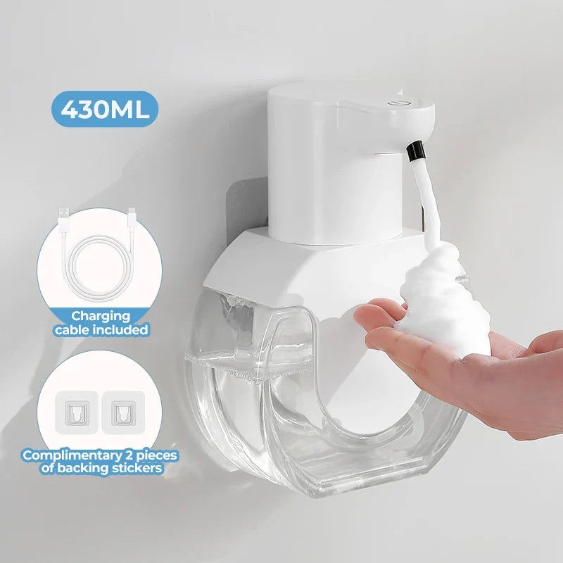 Automatic Foam Soap Dispenser, 500 ml Wall-Mounted Sensor Hand Washer, Lithium-Battery Powered, Multiple Models - product view 6
