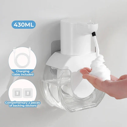 Automatic Foam Soap Dispenser, 500 ml Wall-Mounted Sensor Hand Washer, Lithium-Battery Powered, Multiple Models - product view 6