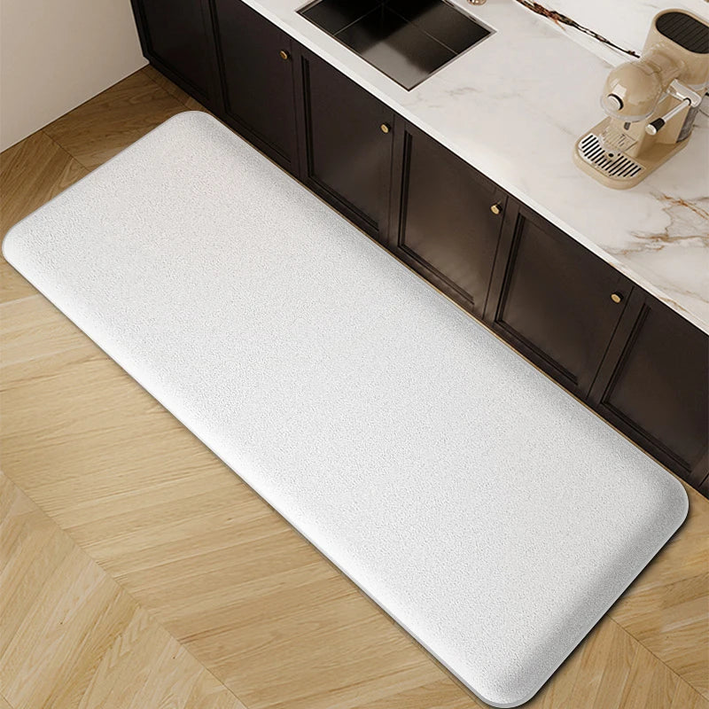 Striped Kitchen Floor Mat, Thickened Polyester, PVC Backing, Absorbent Non-Slip Runner for Bathroom, Bedroom and Kitchen - product view 2