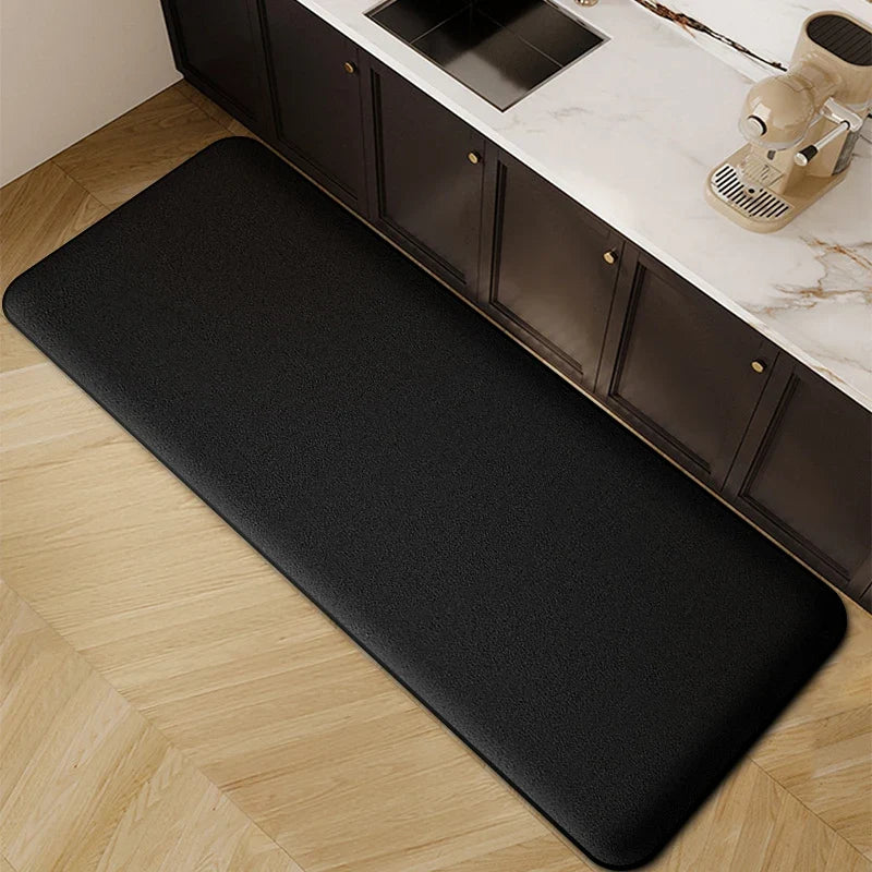 Striped Kitchen Floor Mat, Thickened Polyester, PVC Backing, Absorbent Non-Slip Runner for Bathroom, Bedroom and Kitchen - product view 3